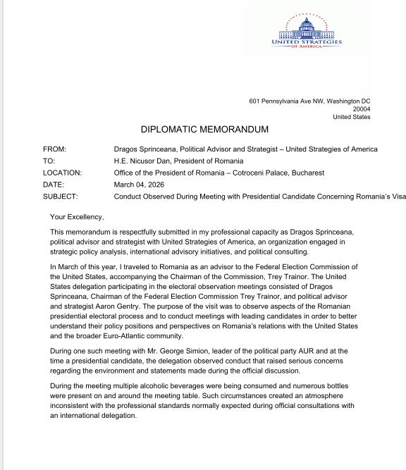 Nicușor Dan a fost informat în scris de oficiali americani că George Simion s-a lăudat că a blocat Visa Waiver 1052435