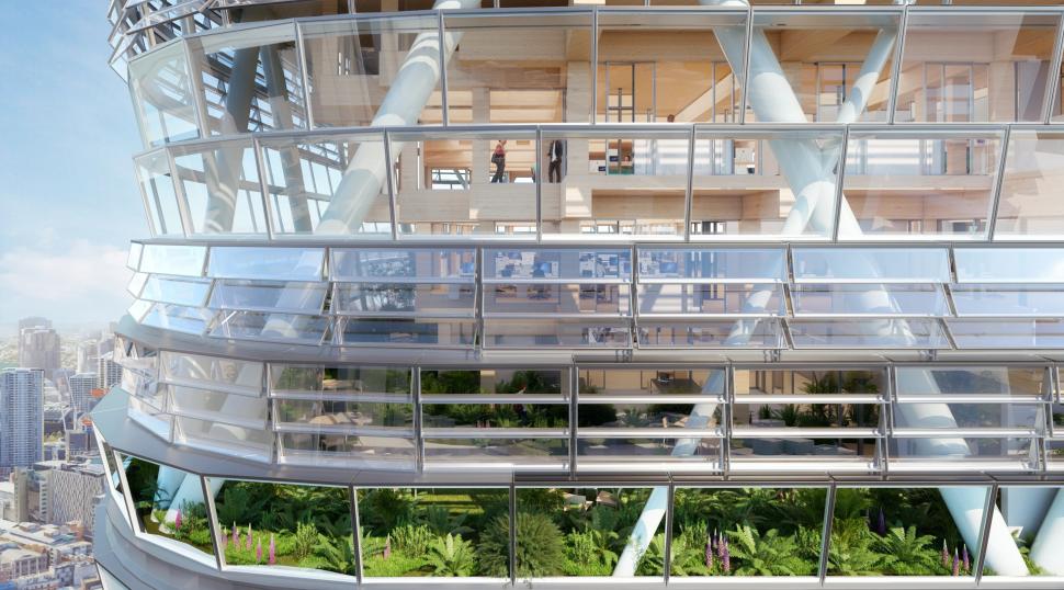 Un turn zgârie-nori nou a devenit cea mai înaltă clădire de lemn din lume. Ce record mondial a depășit și cum arată Atlassian 1052709