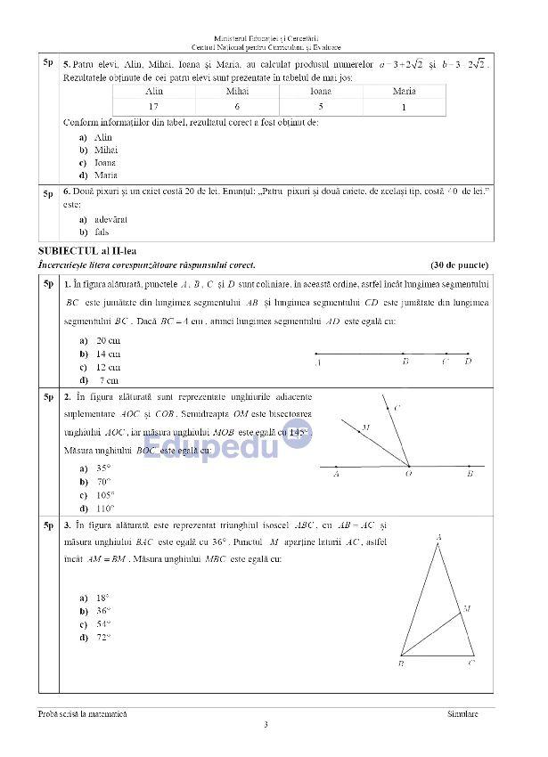 Profesorii şi-au continuat protestul în a doua zi a simulării Evaluării Naționale. Subiectele de la Matematică primite de elevii  1054055