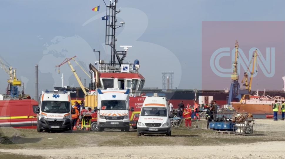 Accident naval grav în Portul Midia: Un remorcher s-a scufundat. Un marinar a murit, alți patru sunt dispăruți 1054306