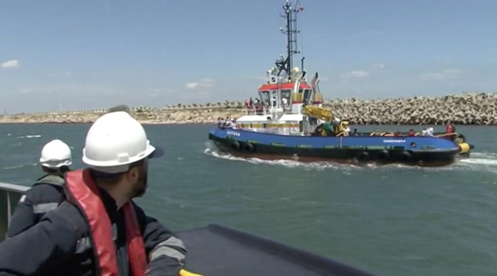 Imagini de arhivă cu remorcherul Astana, scufundat în Portul Midia: Nava aflată sub pavilion românesc a fost construită în anul 2006 1054337