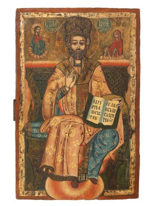 O icoană veche de peste 200 de ani, scoasă la Licitaţia de Paşte de la Artmark. Ce piesă are un preţ de pornire de 5.000 de euro 1057619