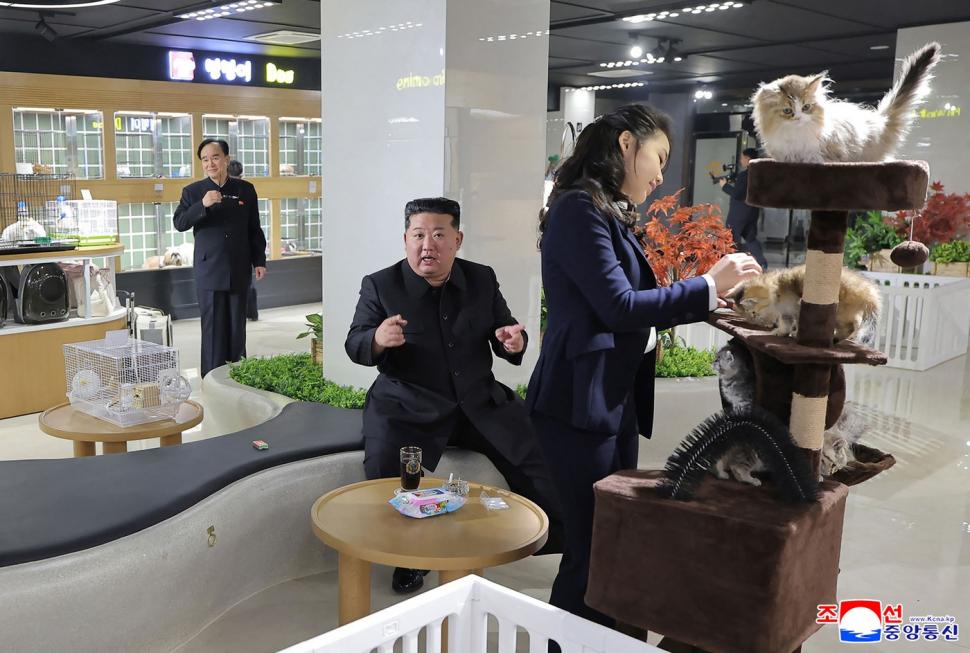 Kim Jong Un mângâie pisoi și cățeluși: Liderul nord-coreean a ajuns viral după ce și-a dus fiica la un magazin de animale de companie 1058188