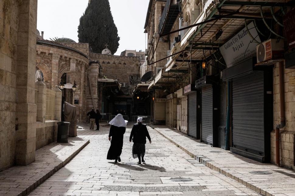 Imagini ca în pandemie în Ierusalim. E Săptămâna Mare, dar Orașul Vechi e liniștit și straniu de gol 1058565