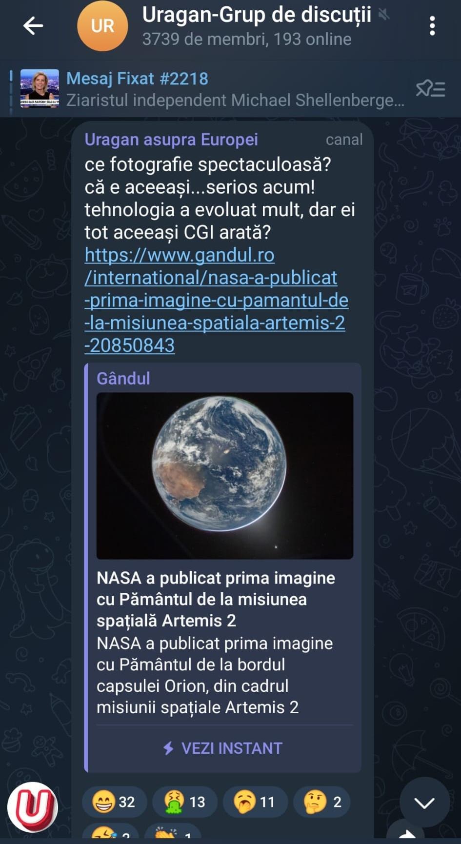 Conspiraționiștii români și negarea Artemis 2. „Și dacă am merge în fiecare zi pe Lună, s-ar găsi unii să spună că nu e adevărat” 1059183