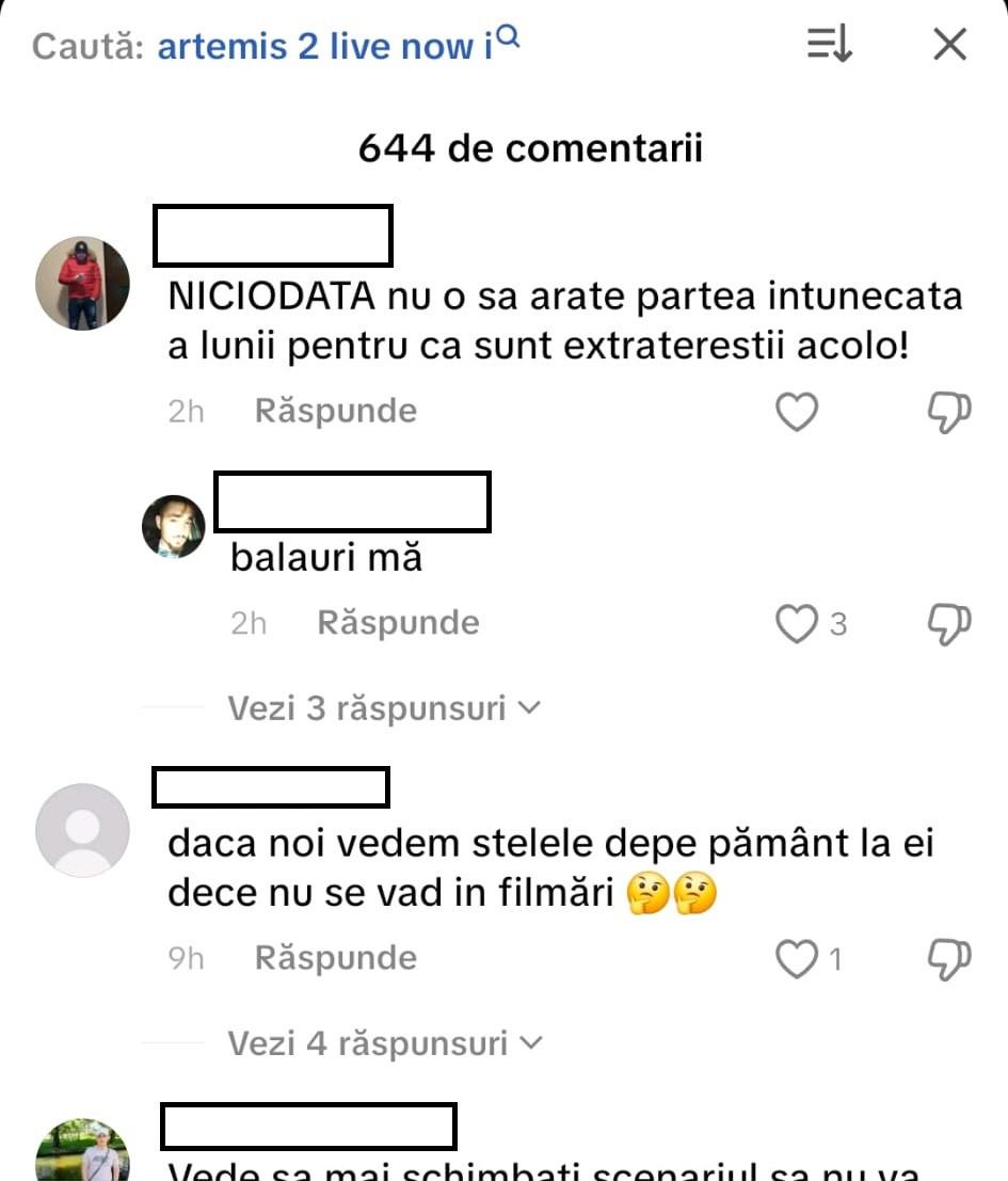 Conspiraționiștii români și negarea Artemis 2. „Și dacă am merge în fiecare zi pe Lună, s-ar găsi unii să spună că nu e adevărat” 1059185