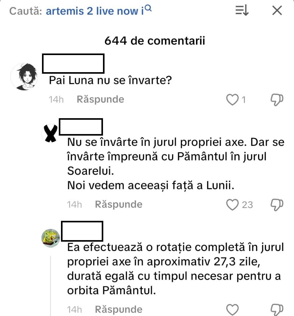 Conspiraționiștii români și negarea Artemis 2. „Și dacă am merge în fiecare zi pe Lună, s-ar găsi unii să spună că nu e adevărat” 1059190