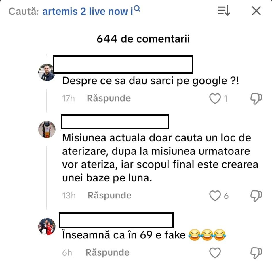 Conspiraționiștii români și negarea Artemis 2. „Și dacă am merge în fiecare zi pe Lună, s-ar găsi unii să spună că nu e adevărat” 1059192