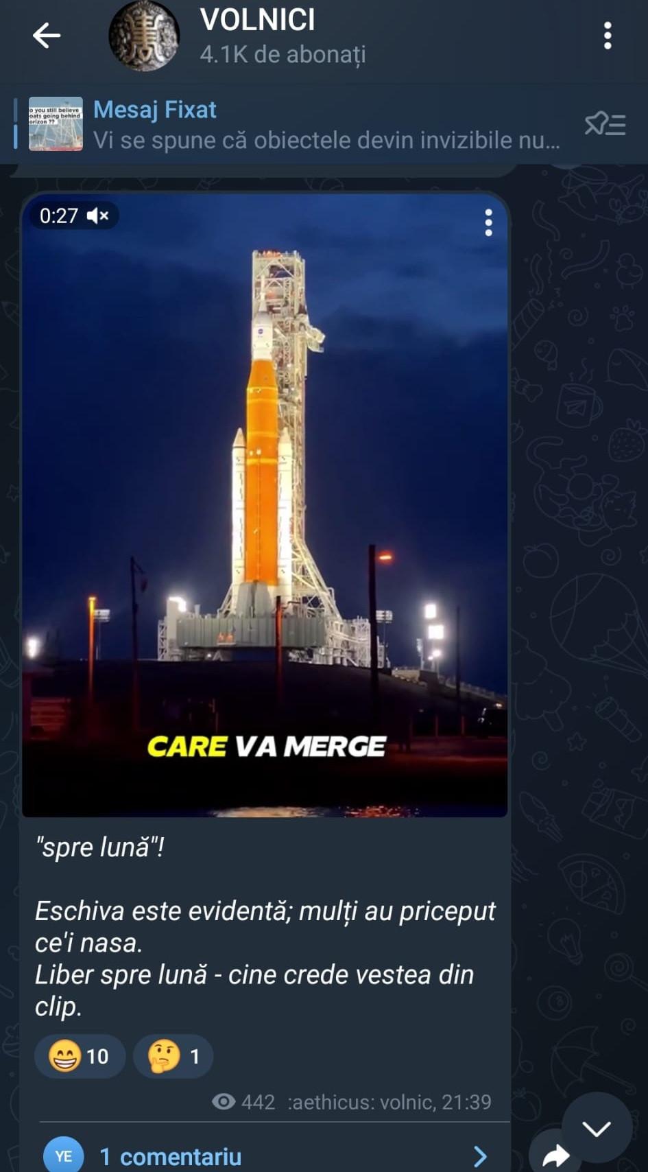 Conspiraționiștii români și negarea Artemis 2. „Și dacă am merge în fiecare zi pe Lună, s-ar găsi unii să spună că nu e adevărat” 1059218