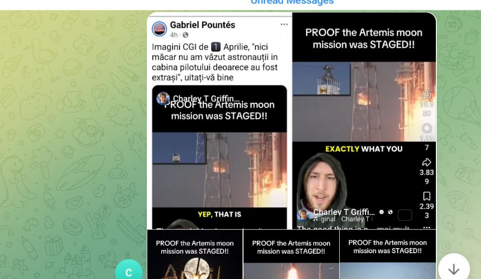 Conspiraționiștii români și negarea Artemis 2. „Și dacă am merge în fiecare zi pe Lună, s-ar găsi unii să spună că nu e adevărat” 1059226
