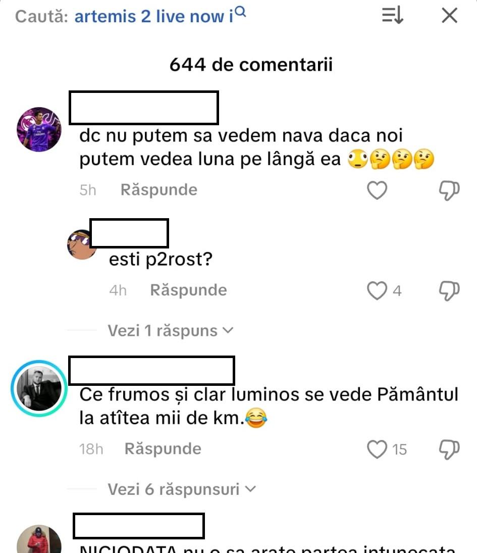 Conspiraționiștii români și negarea Artemis 2. „Și dacă am merge în fiecare zi pe Lună, s-ar găsi unii să spună că nu e adevărat” 1059254