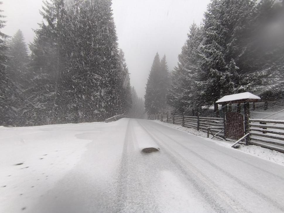 Dimineață cu temperaturi de iarnă și ninsori, înainte de Paște: -6°C la Păltiniș, -5 la Sinaia. Unde au fost -12°C în toiul primăverii 1059659