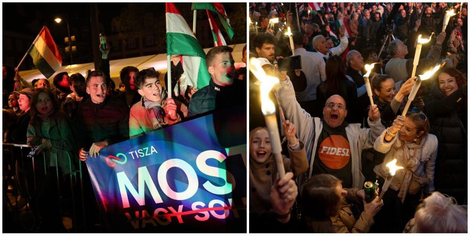 Zeci de mii de oameni au sărbătorit în stradă, la Budapesta, înfrângerea lui Viktor Orban. "M-am rugat pentru asta timp de 16 ani" 1060407