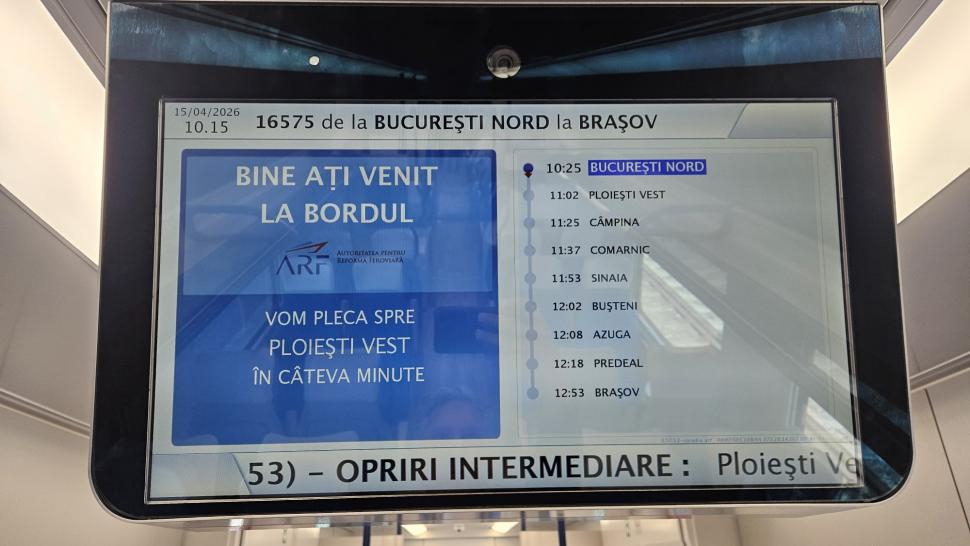 Circulă de azi pe ruta Bucureşti - Braşov: Cum arată primul tren electric Coradia Stream din România administrat de un operator privat 1061061