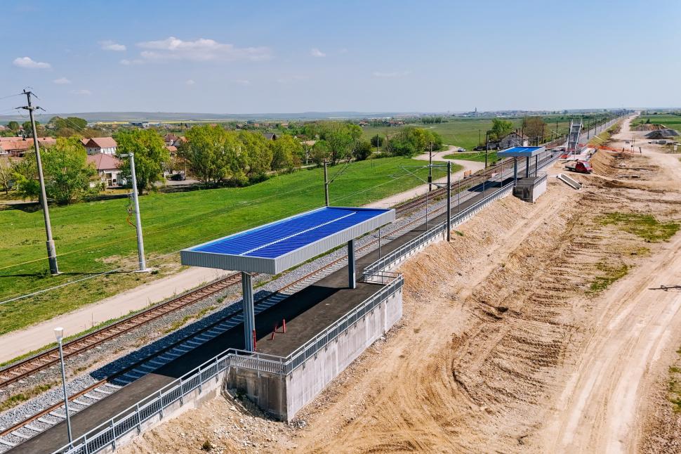 Un nou tronson de aproape 10 km de cale ferată modernizată a fost dat în circulație între Lugoj și Timișoara 1061524