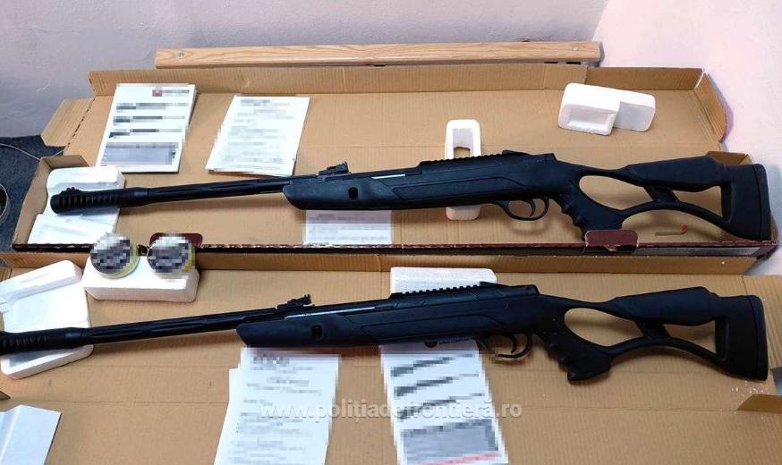 Ce au găsit poliţiştii în câteva colete, pe Aeroportul Cluj-Napoca: arme cu aer comprimat şi 400 de bucăţi de proiectile 1062293