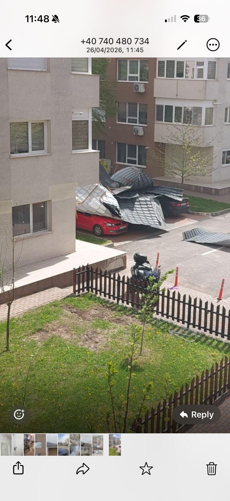 Dezastru în Moldova din cauza vântului puternic. Rafalele au smuls acoperișul unui bloc, în Huși. Un bărbat a fost lovit și a murit 1063680