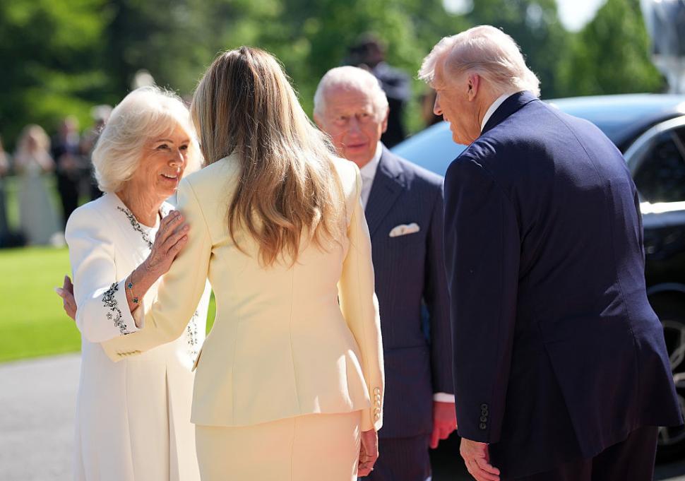 Regele Charles își începe vizita de stat în SUA. Monarhii britanici au fost întâmpinați de Melania și Donald Trump la Casa Albă 1064126