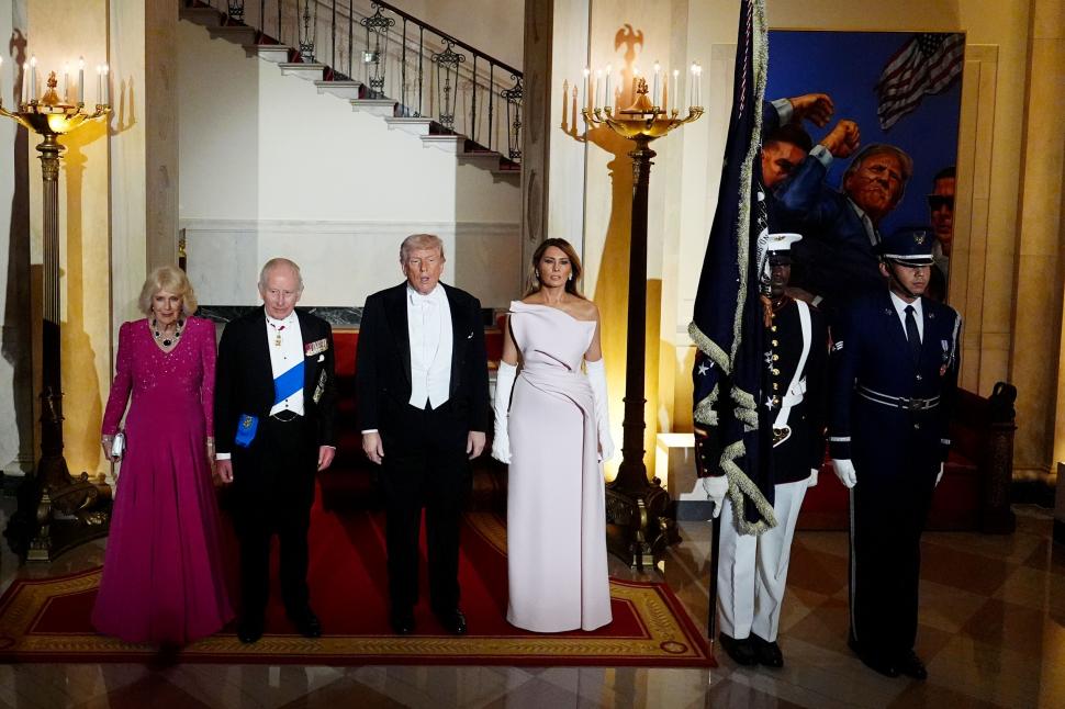 Modă, miliardari și glume: În culisele dineului de stat de la Casa Albă pentru Regele Charles. Melania Trump a organizat cina 1064511