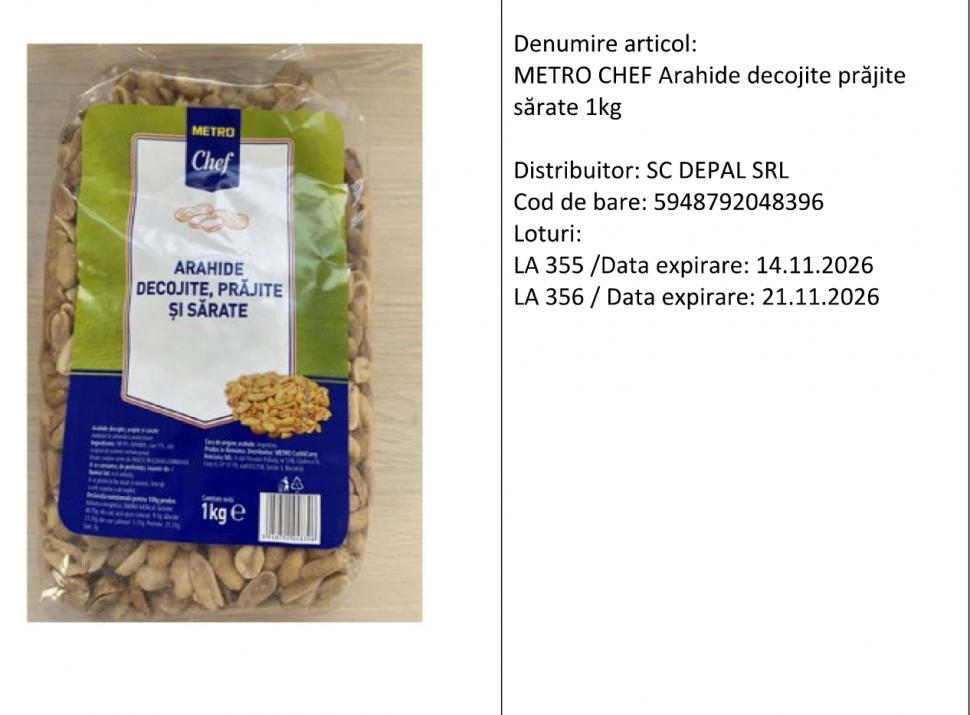 Alertă alimentară extinsă pentru alune cu aflatoxine: S-au găsit noi sortimente contaminate. Poze cu produsele și lista magazinelor 1066402
