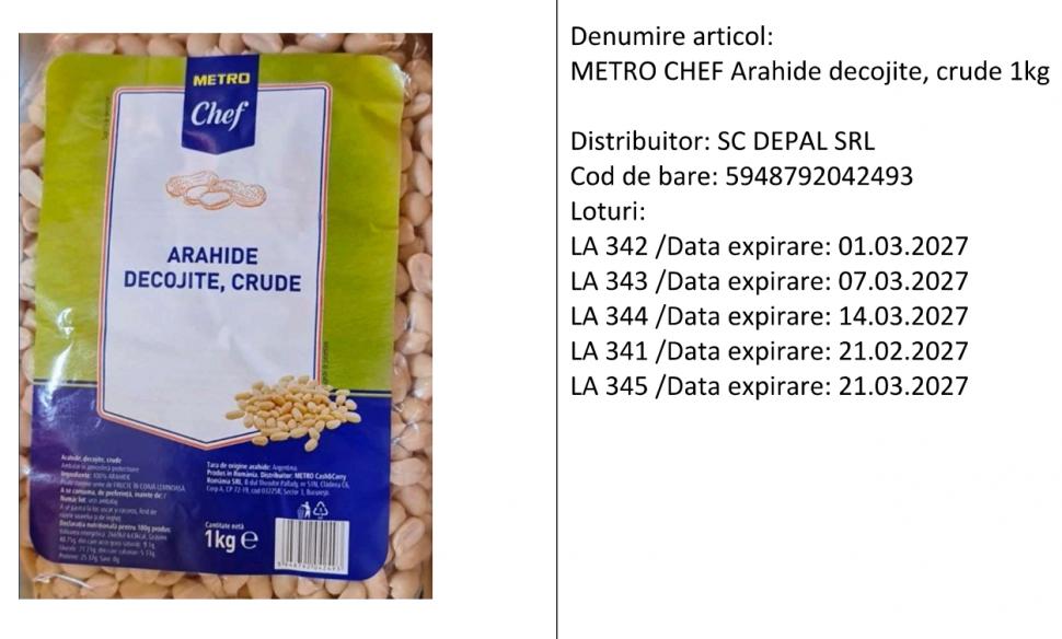 Alertă alimentară extinsă pentru alune cu aflatoxine: S-au găsit noi sortimente contaminate. Poze cu produsele și lista magazinelor 1066405