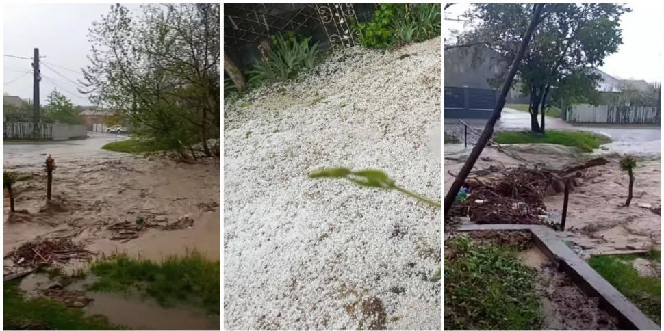Imagini cu inundaţiile provocate de furtunile, însoţite de grindină, în unele judeţe. În Buzău a fost cod portocaliu de ploi torenţiale 1067434