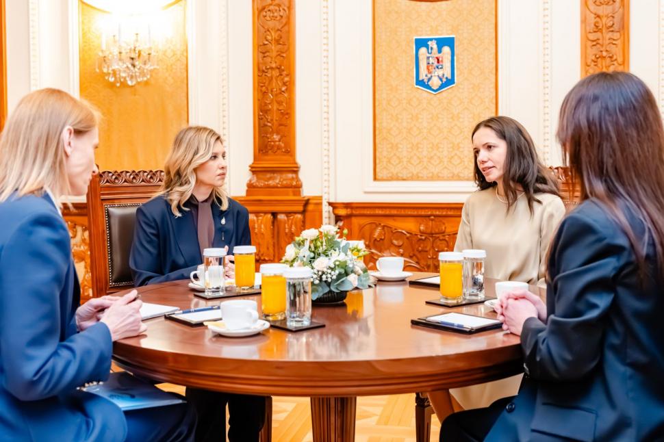Ce au făcut Mirabela Grădinaru și Olena Zelenska în timpul Summit-ului B9. Imagini cu cele două prime doamne 1068335
