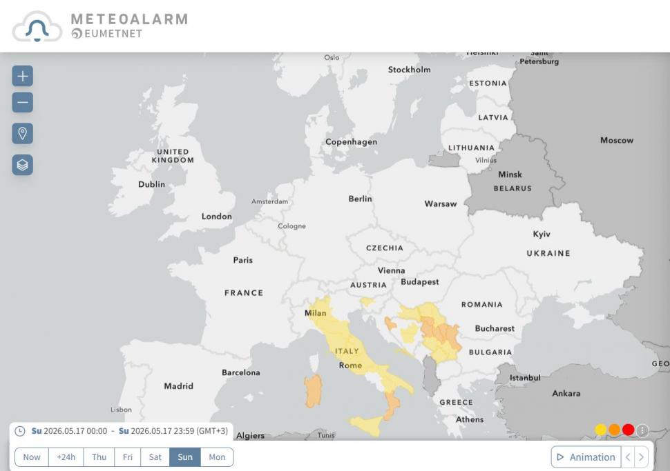 Europa este lovită de 3 cicloane. Vreme extremă cu ploi torențiale și ninsori. Ce țări vor fi afectate 1068592