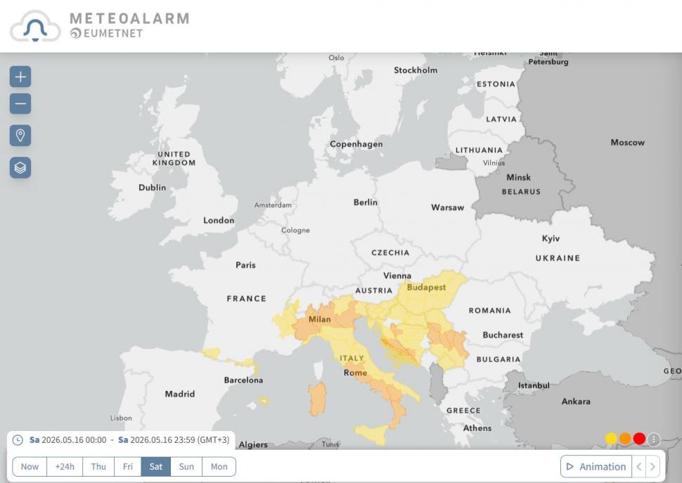Europa este lovită de 3 cicloane. Vreme extremă cu ploi torențiale și ninsori. Ce țări vor fi afectate 1068593
