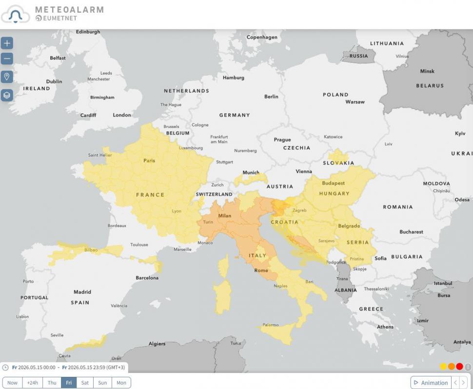 Europa este lovită de 3 cicloane. Vreme extremă cu ploi torențiale și ninsori. Ce țări vor fi afectate 1068597