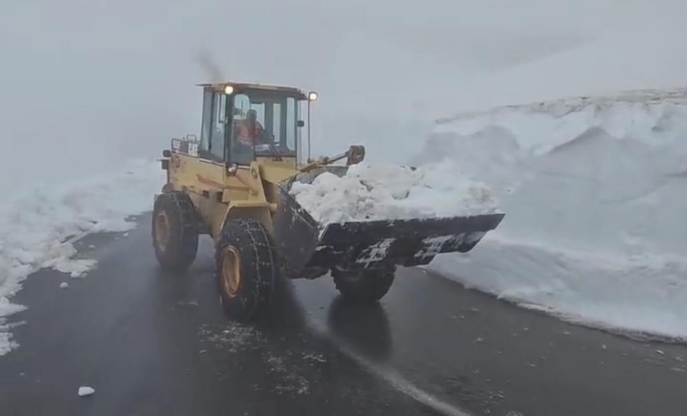 Buldozerele se luptă cu nămeții de cinci metri pe Transfăgărășan: "Sperăm să terminăm la mijlocul lui iunie". Imagini incredibile 1069942