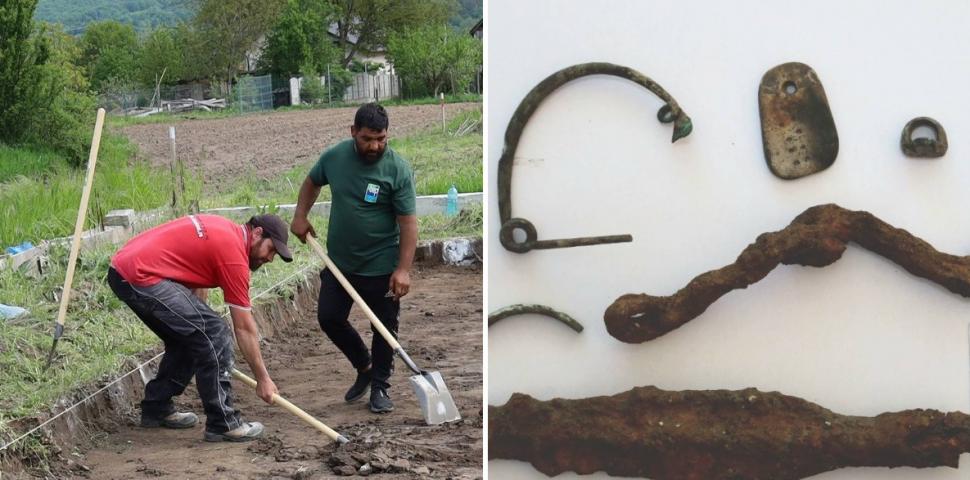 Noi descoperiri în situl de la Valea Stânii, Argeş: Arme, bijuterii şi obiecte ceramice, printre artefactele din epoca bronzului 1072053