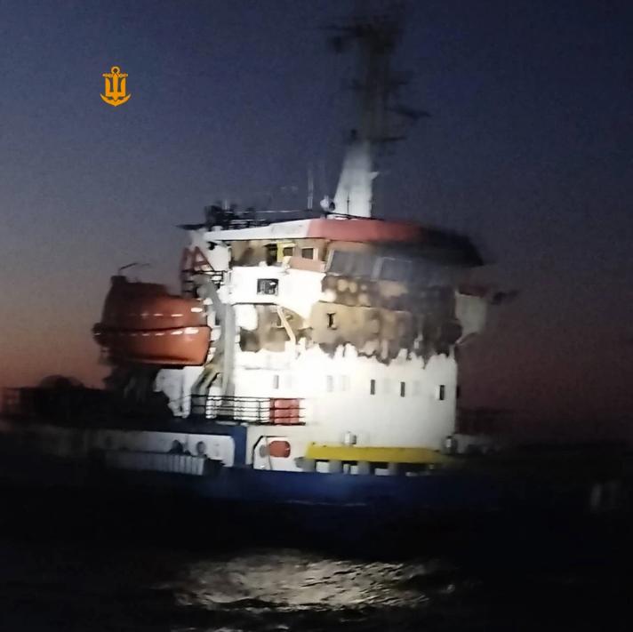 Rușii au atacat cu drone o navă turcească lângă Odesa. Un incendiu a izbucnit la bord, membri ai echipajului au fost răniți 1072540
