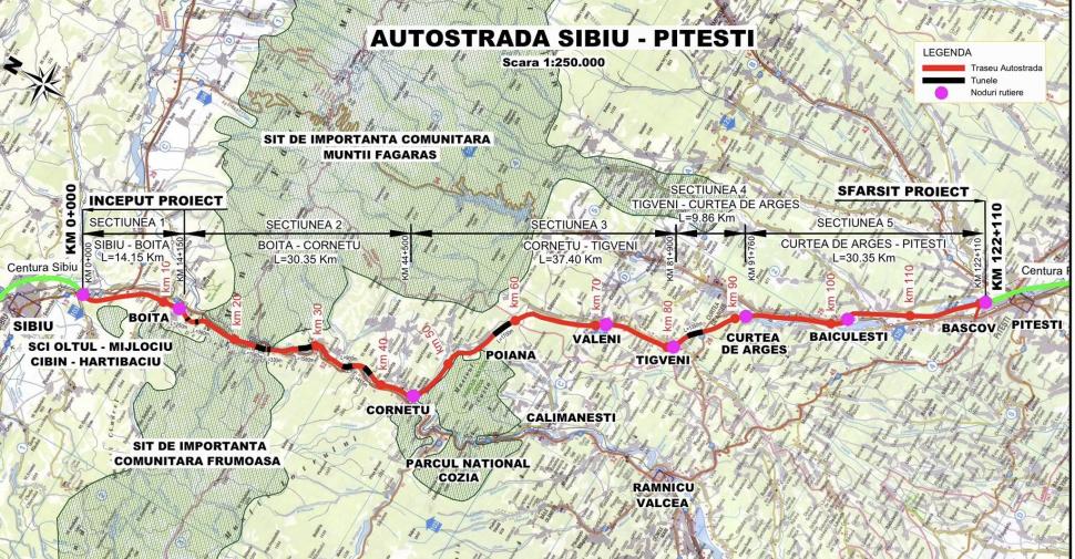 Au început lucrările la Tunelul Balota, cel de-al cincilea în construcție de pe Autostrada Sibiu-Pitești 1072968