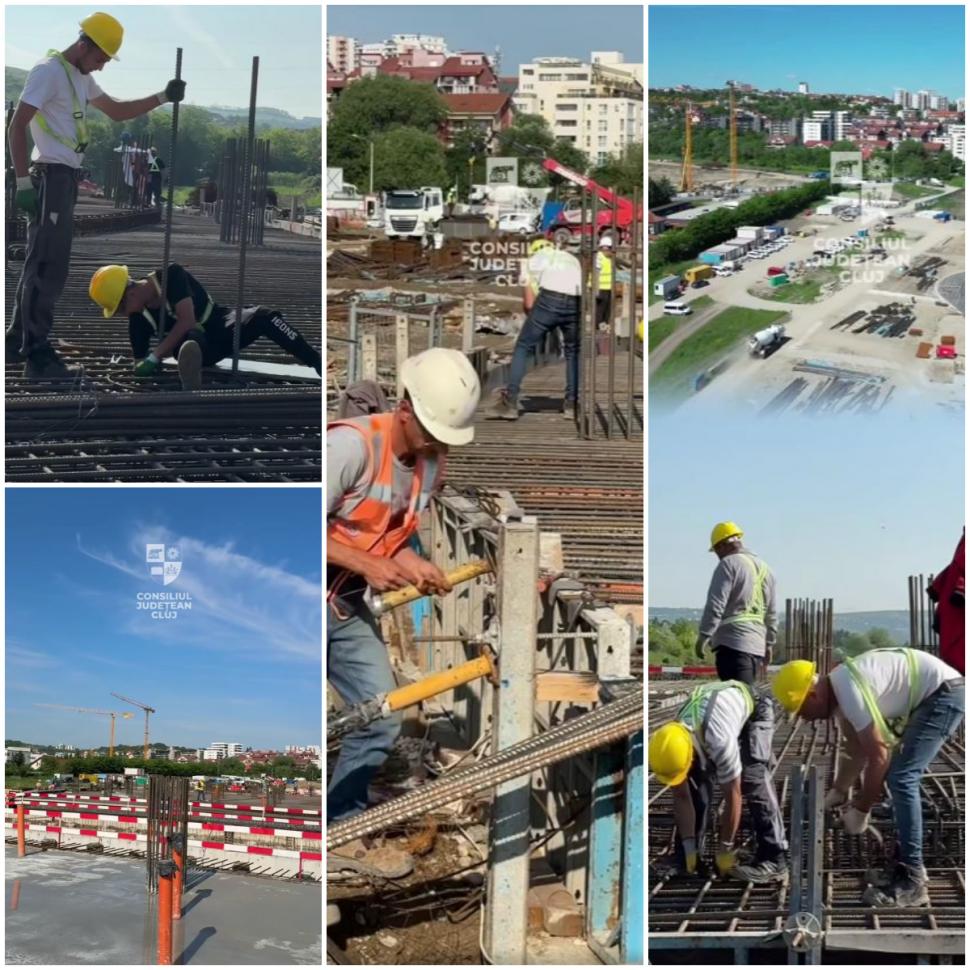 Lucrările la Spitalul monobloc pentru Copii din Cluj-Napoca au avansat. Cum arată şantierul unităţii: Vor fi 5 etaje şi un heliport 1074593