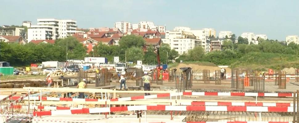 Lucrările la Spitalul monobloc pentru Copii din Cluj-Napoca au avansat. Cum arată şantierul unităţii: Vor fi 5 etaje şi un heliport 1074600