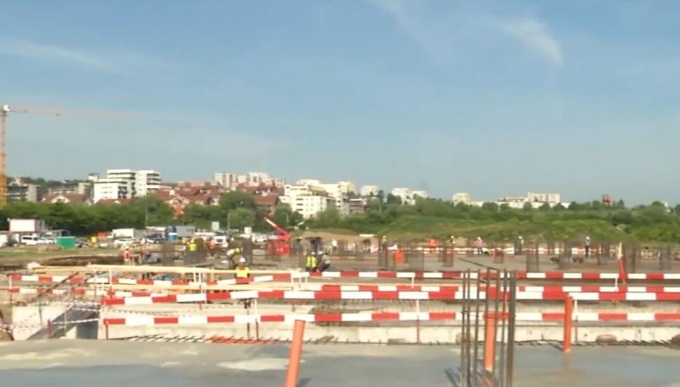 Lucrările la Spitalul monobloc pentru Copii din Cluj-Napoca au avansat. Cum arată şantierul unităţii: Vor fi 5 etaje şi un heliport 1074603