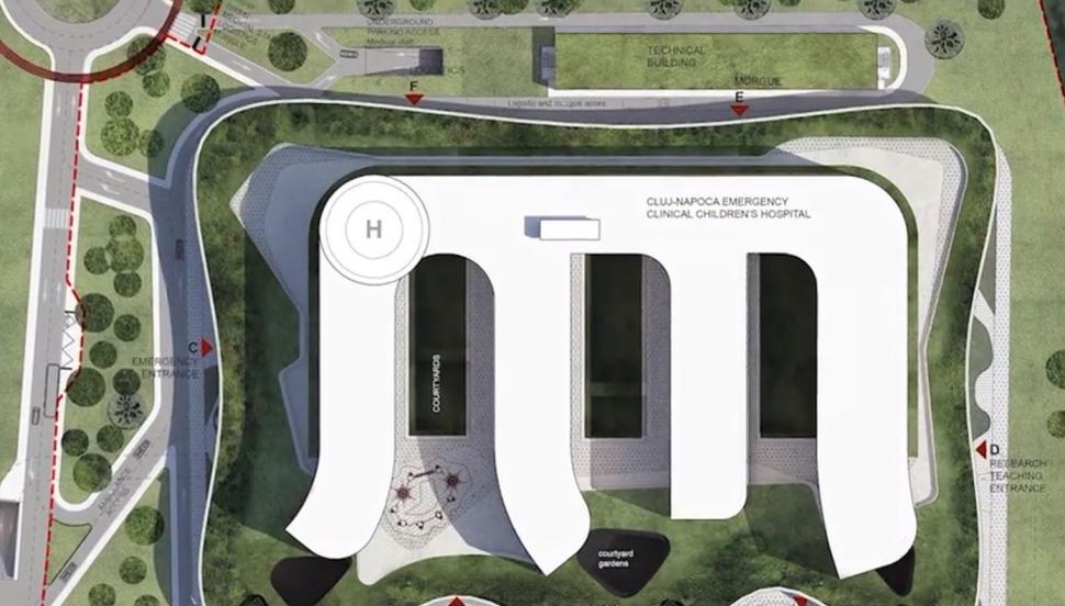 Lucrările la Spitalul monobloc pentru Copii din Cluj-Napoca au avansat. Cum arată şantierul unităţii: Vor fi 5 etaje şi un heliport 1074610
