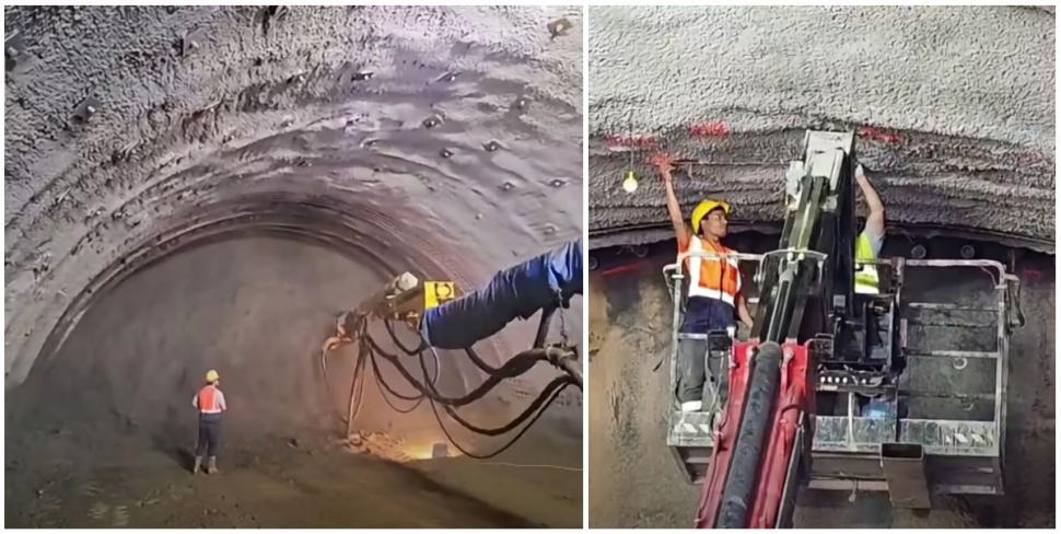 Avansează lucrările pe Autostrada Sibiu-Pitești. Al treilea tunel de la Boița-Cornetu, în execuție. Cele mai noi imagini de pe șantier 1076664