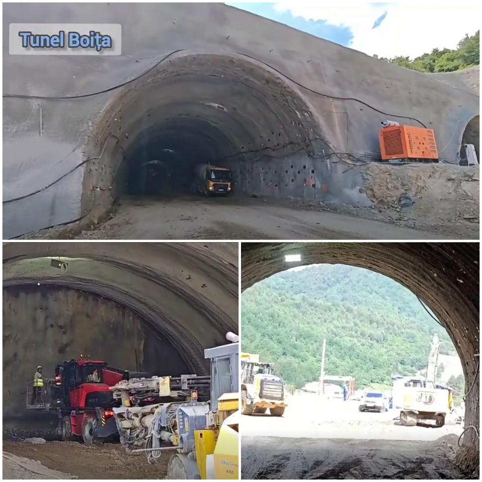Avansează lucrările pe Autostrada Sibiu-Pitești. Al treilea tunel de la Boița-Cornetu, în execuție. Cele mai noi imagini de pe șantier 1076665