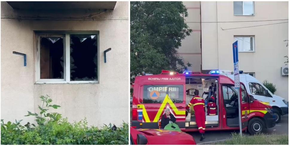 Explozie puternică, urmată de un incendiu, într-un bloc din Timişoara: Mai multe persoane au avut nevoie de îngrijiri medicale 1076596