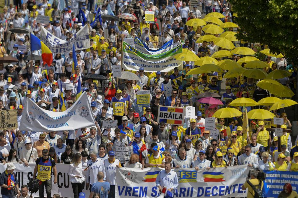 profesori la protest