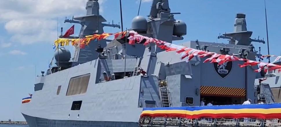 Cum arată corveta cumpărată de România din Turcia. Are tunuri și senzori turcești și va fi dotată cu rachete americane și o dronă 1078290