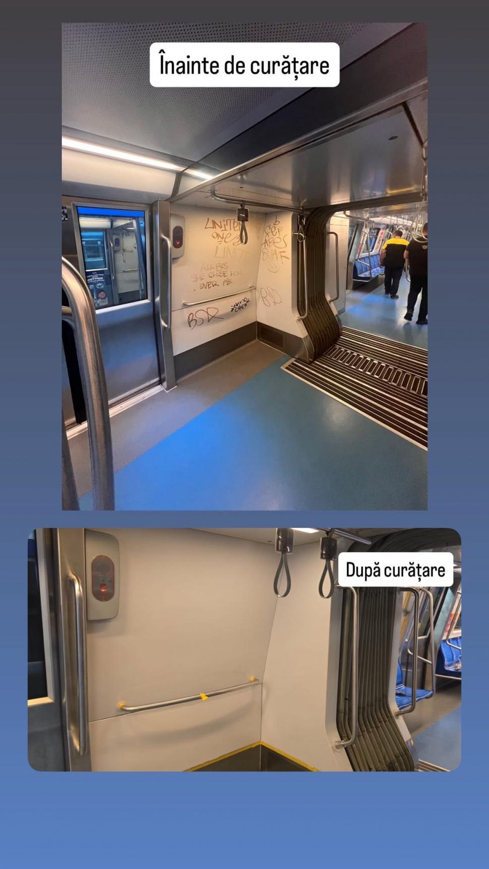 Ce a găsit Metrorex în patru trenuri, pe care le-a retras temporar din circulație. Anunțul companiei pentru călători 1079274