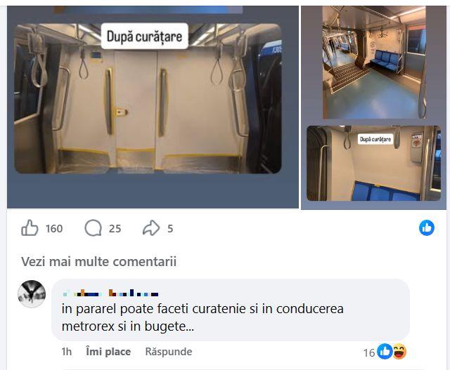 Ce a găsit Metrorex în patru trenuri, pe care le-a retras temporar din circulație. Anunțul companiei pentru călători 1079280