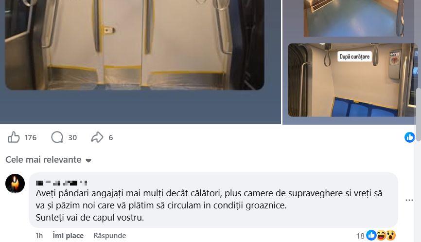 Ce a găsit Metrorex în patru trenuri, pe care le-a retras temporar din circulație. Anunțul companiei pentru călători 1079281