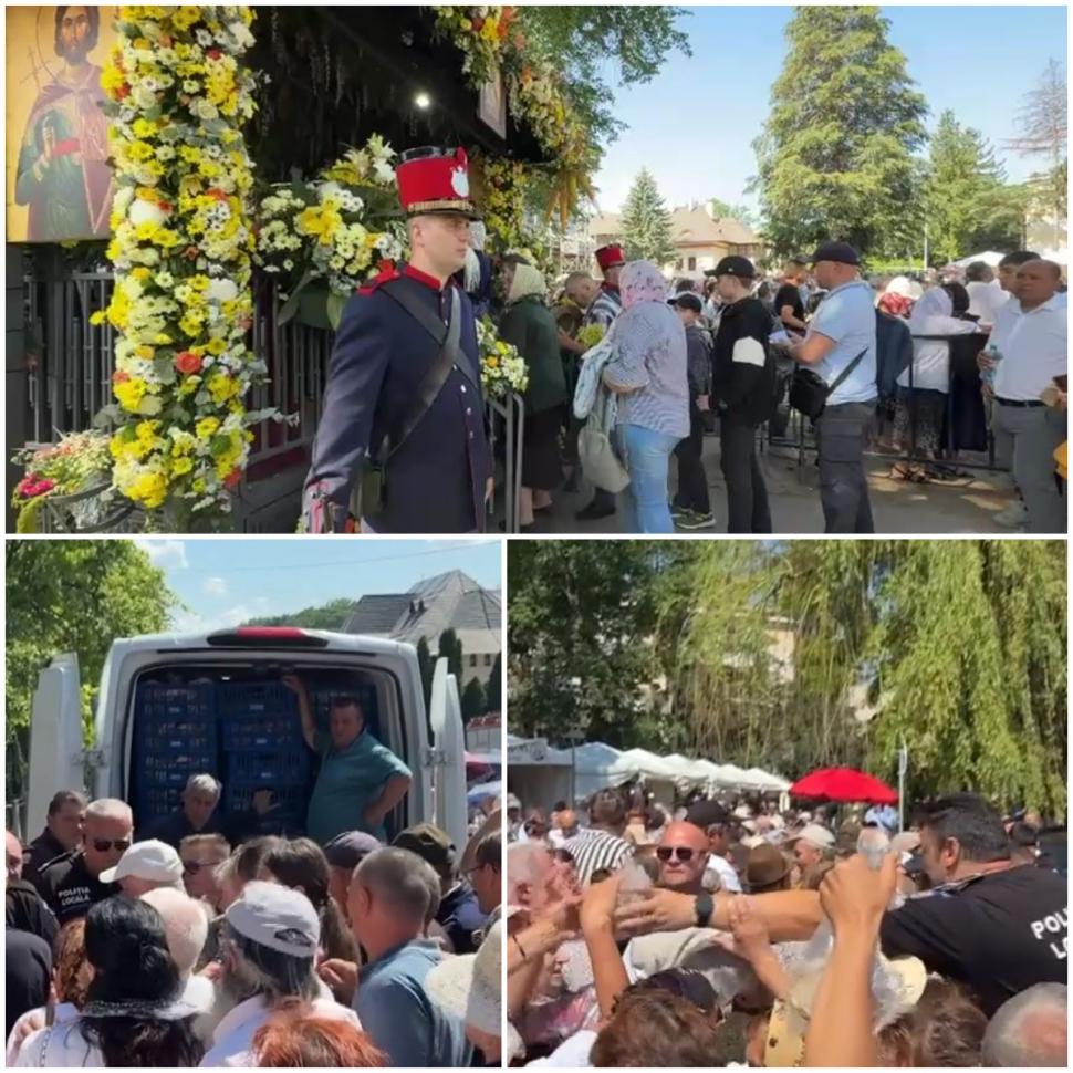 Credincioșii s-au bătut pe sarmale gratis, la Suceava. Unii au leșinat, ambulanța n-a putut interveni din cauza mulțimii 1079336