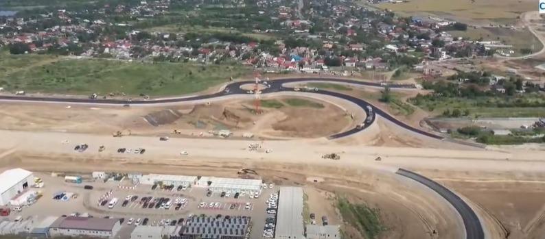 Circulaţia pe A0 Nord, lotul 1 Joiţa-Corbeanca, ar putea fi deschisă până la finalul anului. Imagini din dronă cu stadiul lucrărilor 1080012
