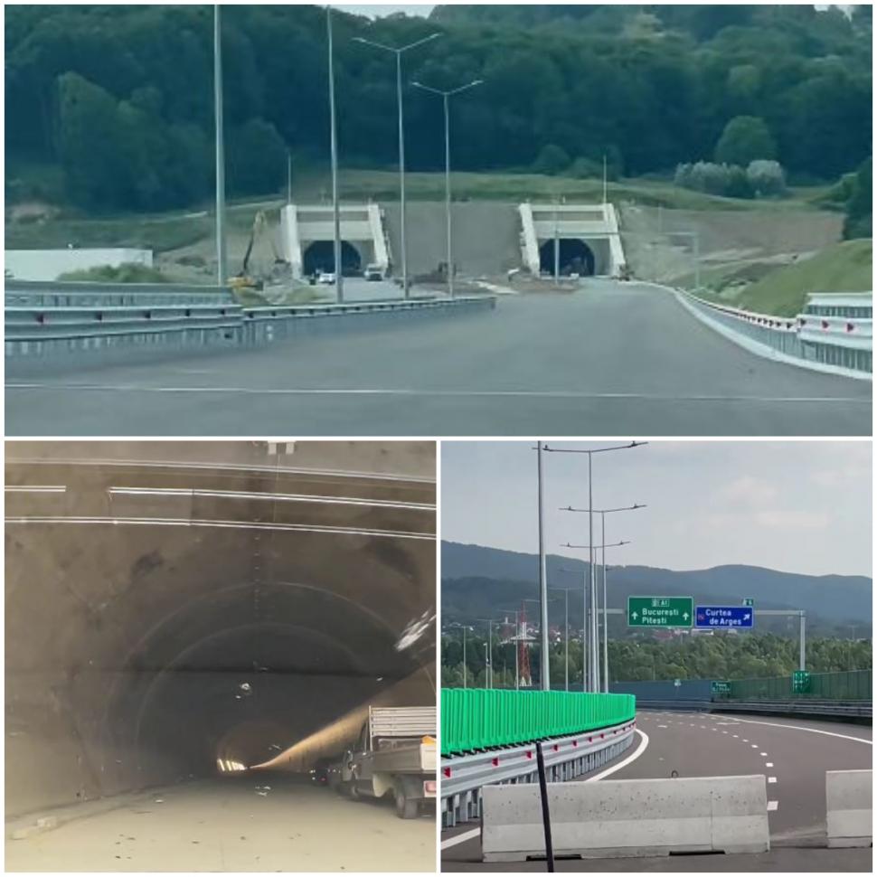 Imagini cu cel mai nou lot de autostradă. Cum arată tunelul Daniela și când se deschid cei 10 km între Curtea de Argeș și Ticveni pe A1 1080813