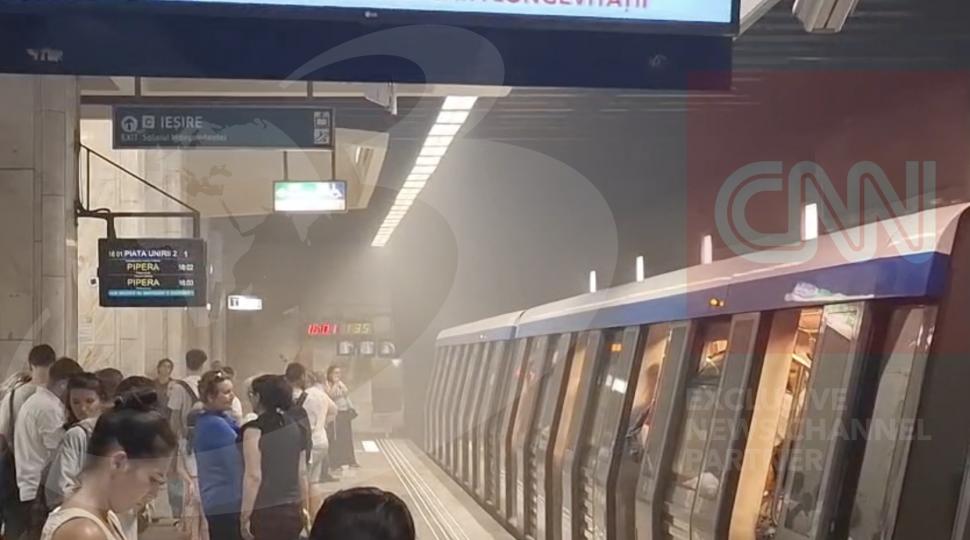 Stația de metrou Universitate a fost închisă, după un incendiu în subteran: A izbucnit focul chiar în fața trenului 1081523